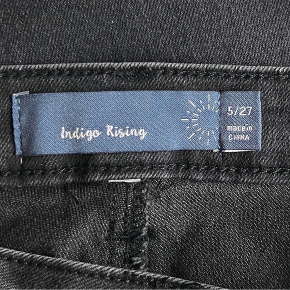Indigo Rising High Rise Slim Straight Jeans - sz 27 - Picture 8 of 8